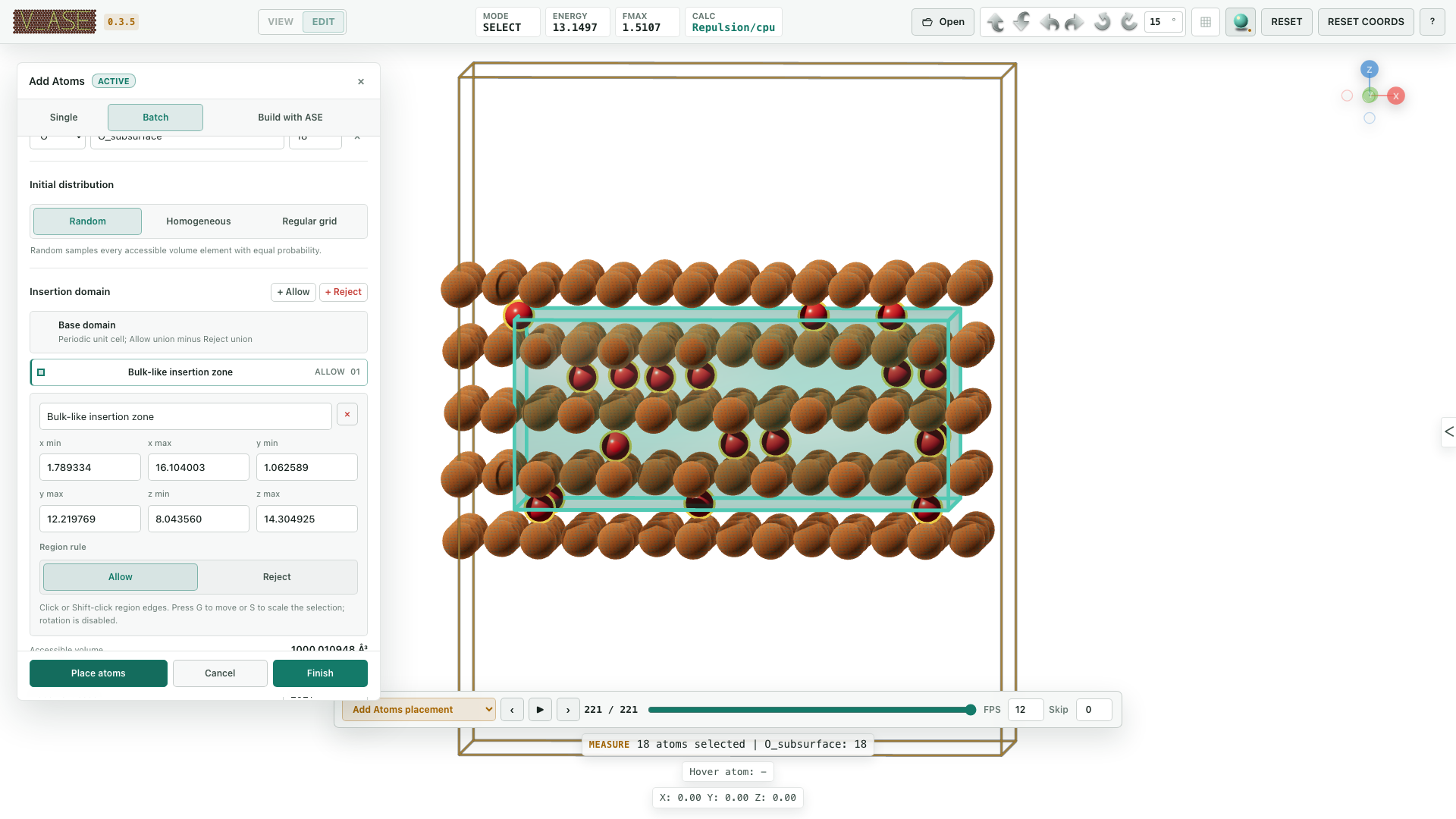 Batch insertion and relaxation